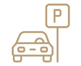 Parking, free of charge in the courtyard